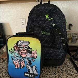 Backpack and lunch bag